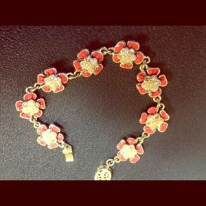 ***BUNDLED 👍👍Lauren Conrad coral flower bracelet