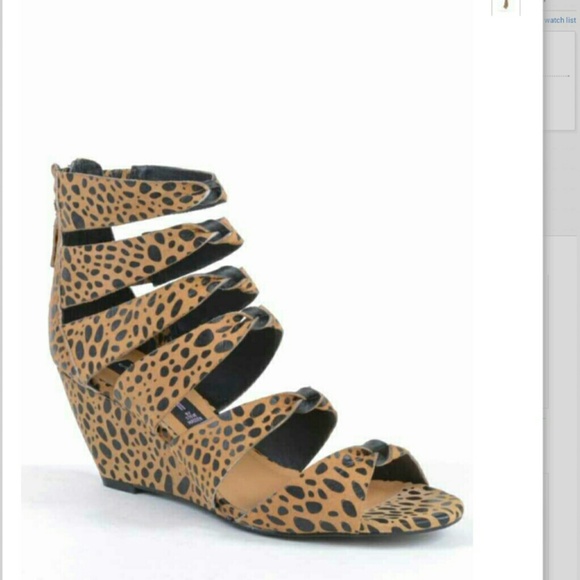 'New' Steve Madden "Gabbey" Gladiator Wedge Sandal