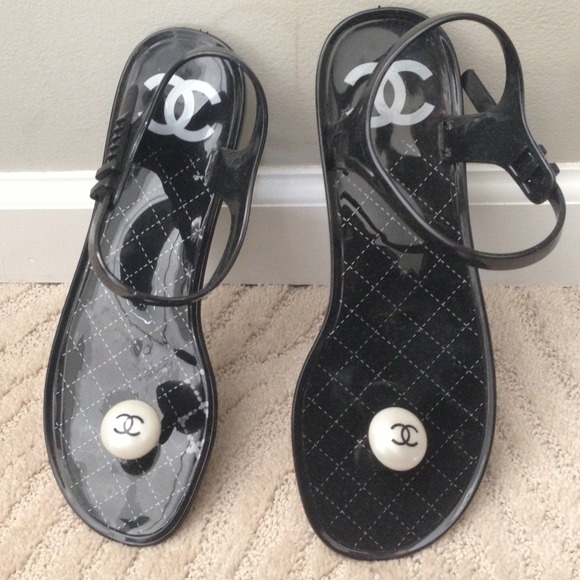 Jelly sandals.