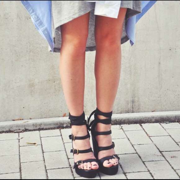 Jeffrey Campbell Nona Strappy Platform Heels