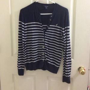 Nautica navy cardigan