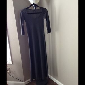 💝 Comfy Gray 3/4 sleeve Maxi Dress💝