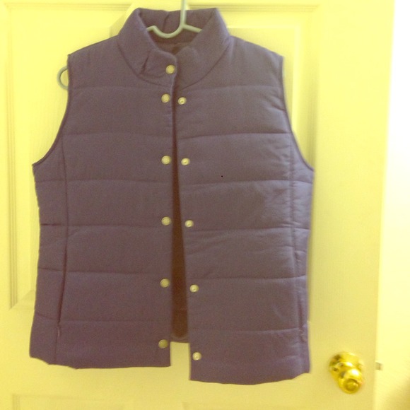 Purple puffy vest