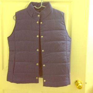 Purple puffy vest