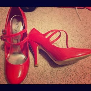 Red heels.