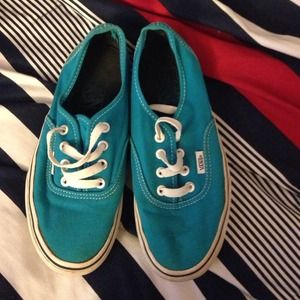 Blue Teal Vans