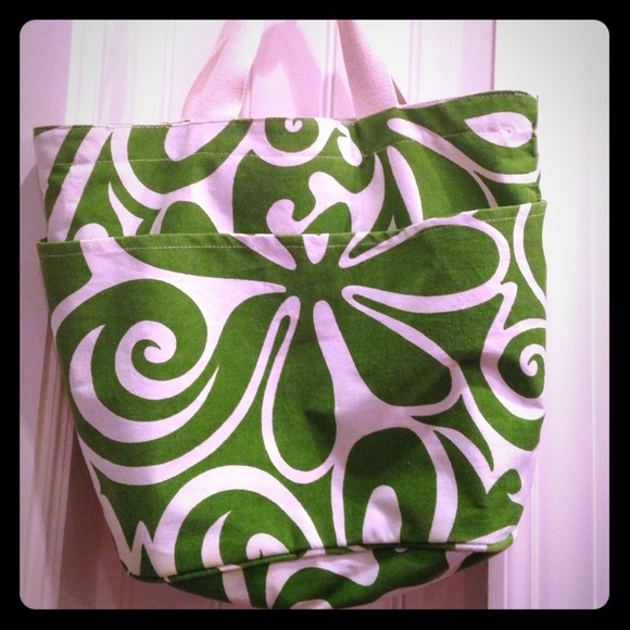 Emerald green canvas bag - Picture 1 of 3