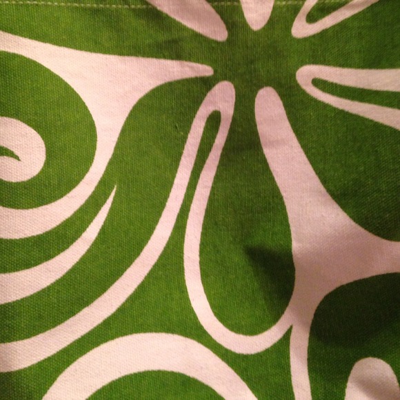 Emerald green canvas bag - Picture 2 of 3