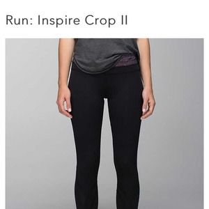 Lululemon Run Inspire Crop, Size 4, New w/o tag