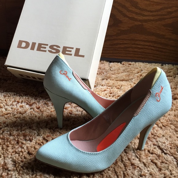 Diesel Framboise Heel in Honeydew