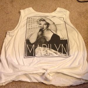 Black and White Marilyn Monroe Tank Top