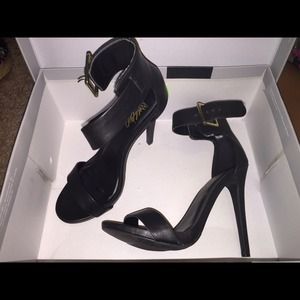 Black Ankle buckle heels