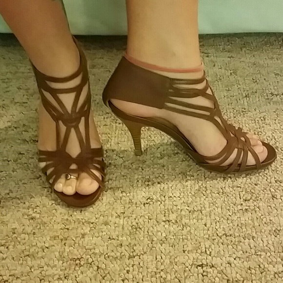 Nine West strappy heels