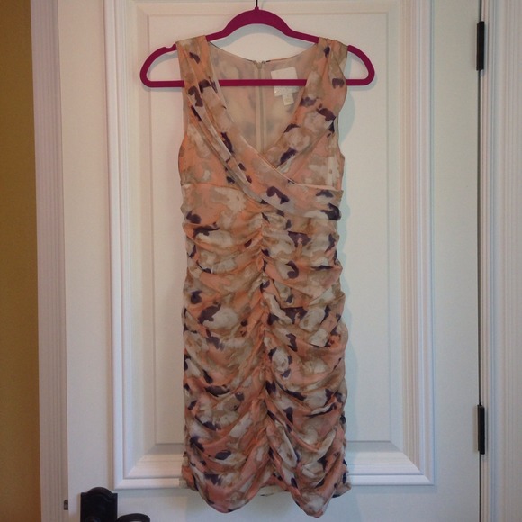 Peach and purple floral dress from Nordstrom