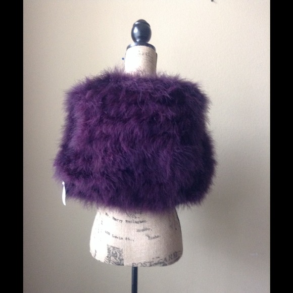 Violet faux mink sizeL - Picture 3 of 3