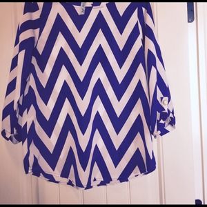 Purple Chevron print tunic
