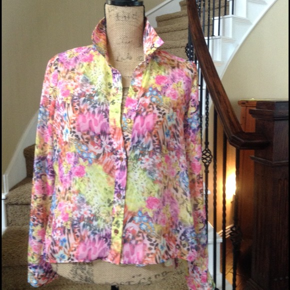 Pink blouse size L