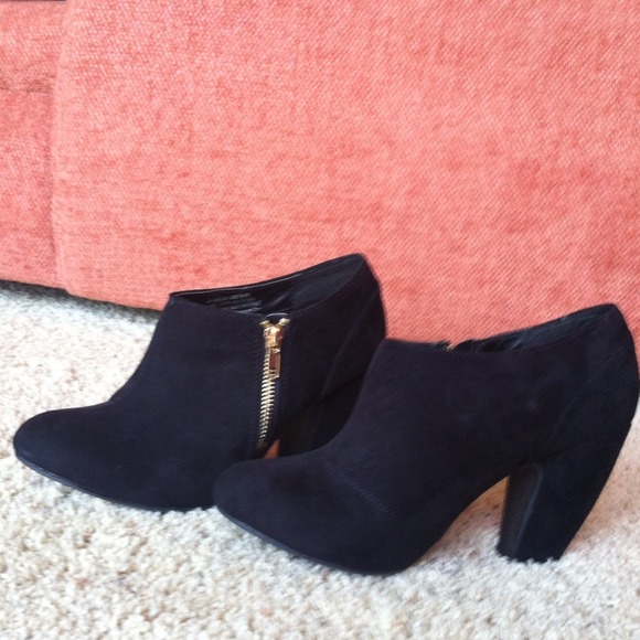Black Suede Booties