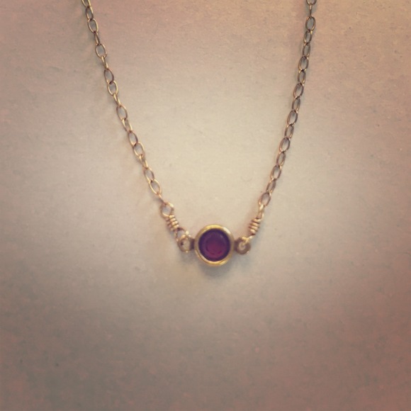 FINAL PRICE❗️Amethyst crystal & goldfill necklace