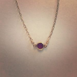 FINAL PRICE❗️Amethyst crystal & goldfill necklace