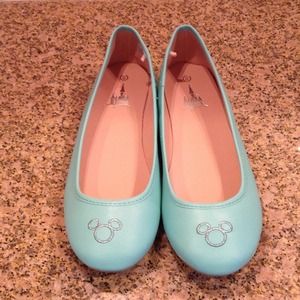 Disney Women's Mint Flats