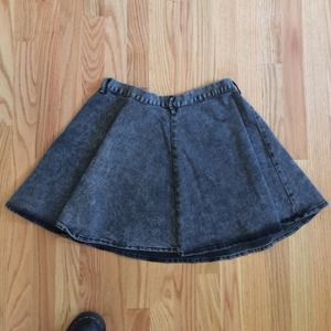 H&m gray denim circle skirt