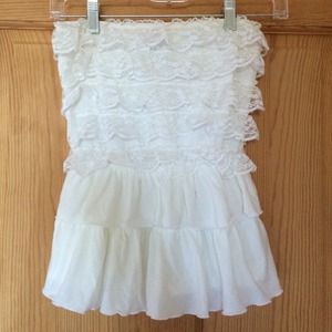 Gilly Hicks strapless lace top