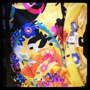 Arden B- Floral Yellow Kimono top