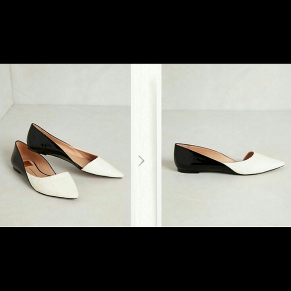🎉HP 9/9🎉 D'orsay patent leather 2 tone flats