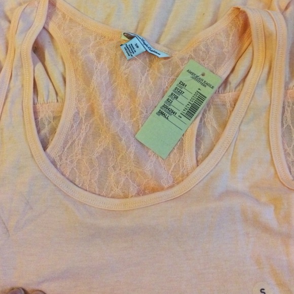 AEO laceback Peplum racer back top NWT size Small - Picture 3 of 3
