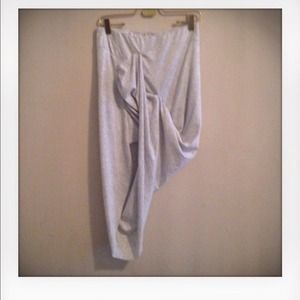 GREY ASYMMETRICAL SKIRT NASTYGAL STYLE