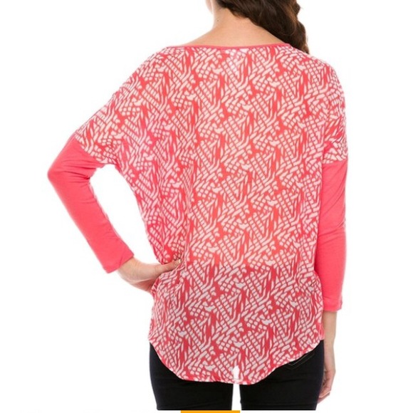 Bundled coral shirt and brown sweater!!