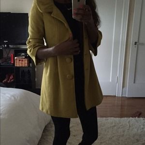 Forever 21 Mustard Coat