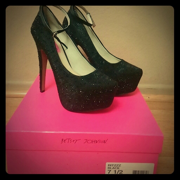 Betsey Johnson Ritzzz sparkly heels.