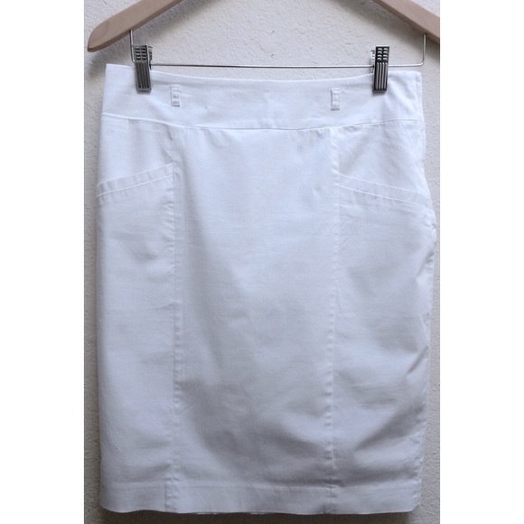 H&M white pencil skirt