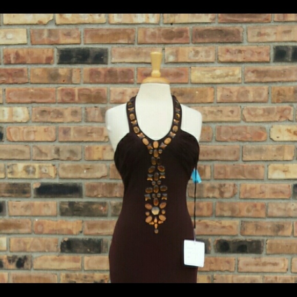 Jovani Chocolate Brown Evening Gown - Picture 3 of 3