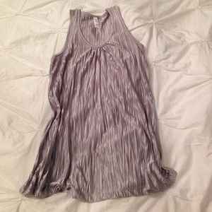 Silver metallic tank - great with jeans!
