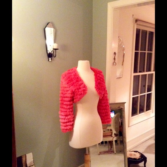 BCBG Red Fur🌺Bundled🌺🌺 - Picture 2 of 3