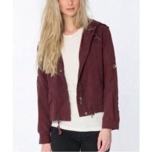 Maroon brandy Melville jacket