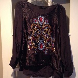 Zara blouse with jeweled pattern