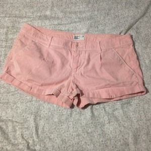 American Eagle Orange/white striped shorts