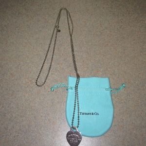 Authentic Tiffany & CO. dog tag necklace