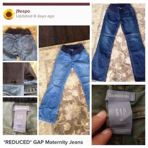 2 pairs of GAP maternity jeans!