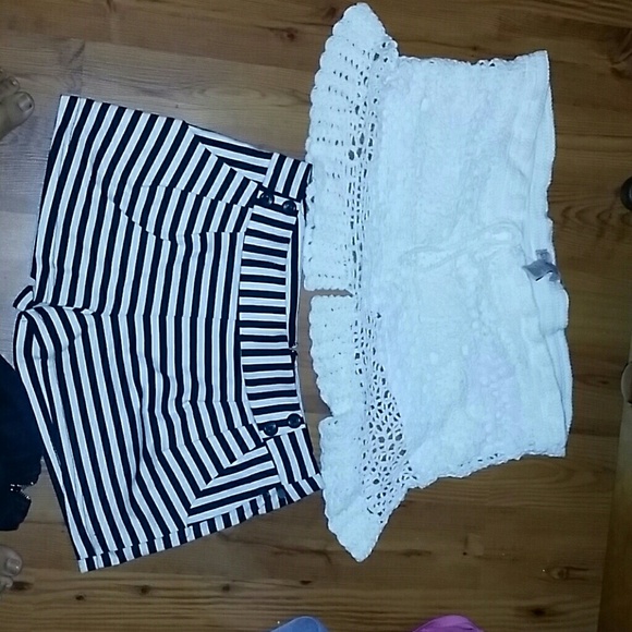 Lace shorts..and stripped shorts