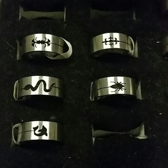 Stainless Steel laser cut design rings