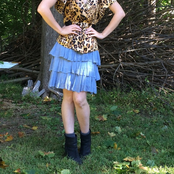 Ralph Lauren Dresses & Skirts - Rugby by RL blue tiered skirt