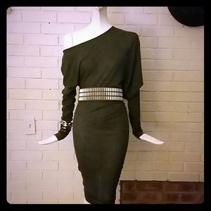 Grey BCBG Asymmetrical Dress