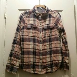 Paige cotton flannel shirt