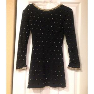 Nasty gal vintage gold beaded dress