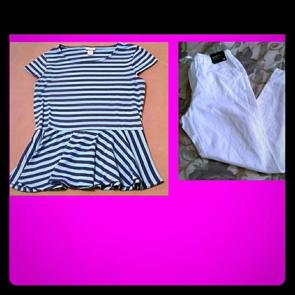 Mossimo Pleated Top & NY Co Pants